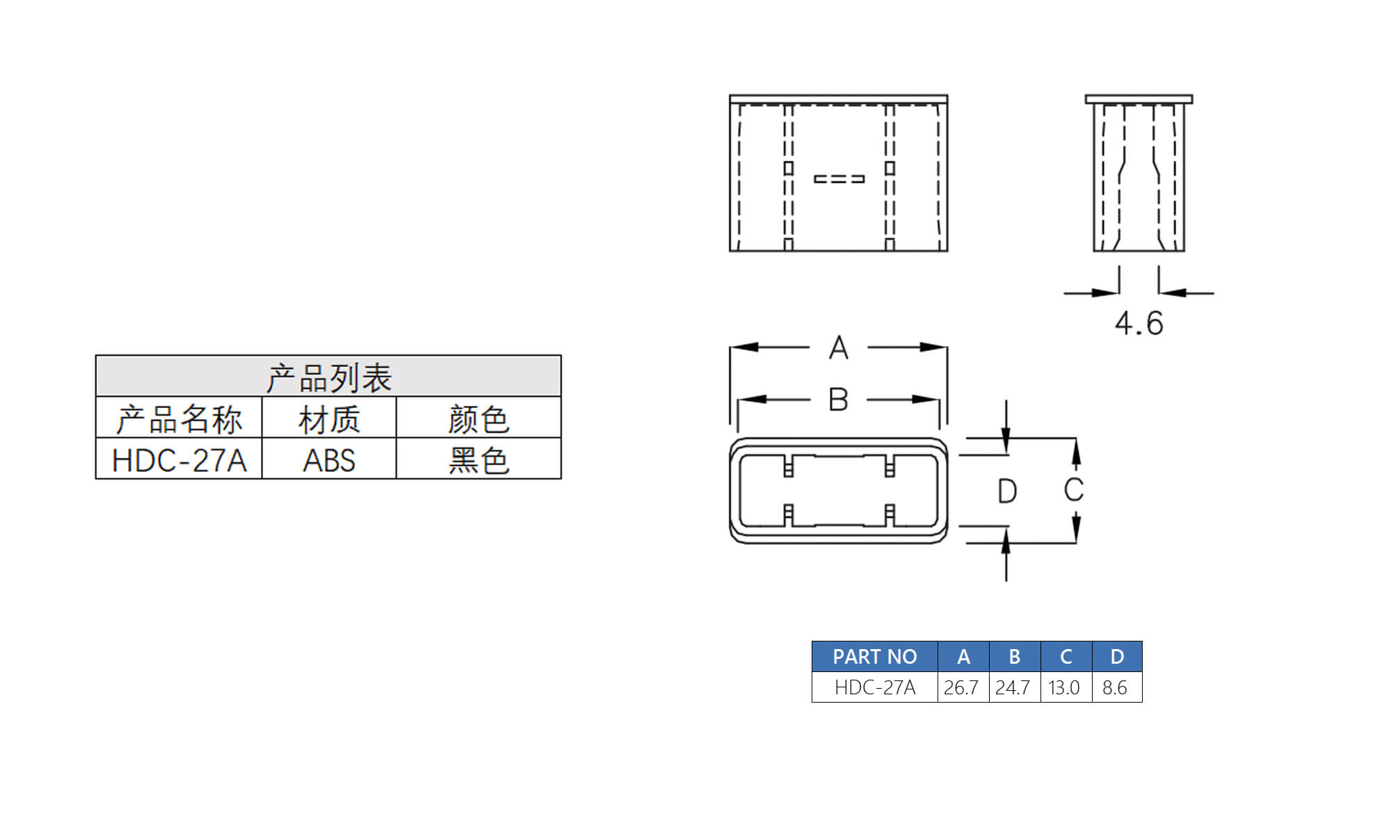 防尘塞 HDC-27A